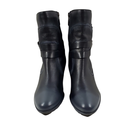 Blondo Frederika Leather Boots Black and Gray Aqua Protect Womens Size 10 - Picture 5 of 11